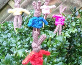 Ostern Hasen Deko Blumenstecker handgemacht Unikate Handmade Geschenk Resteverarbeitung