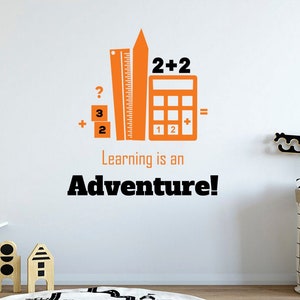 Mathematics decal, School wall decal, Math classroom decor, Science vinyl sticker