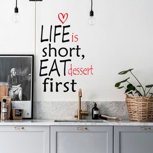 Kitchen wall decal, Kitchen Quote decal, Family quote decal, Vinyl wall deca