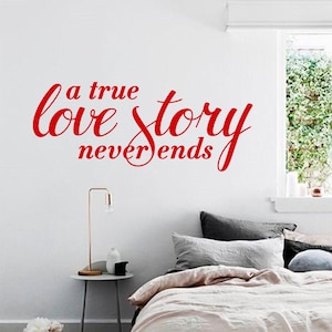 Love quote wall decal, Bedroom decals, Love vinyl stickers for bedroom decor