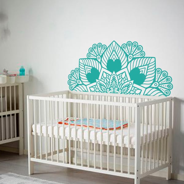 Half Mandala Wall Decal