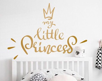 My little Princess Wall Decal, Nursery wall decal, Girls room decals, Baby Girl stickers