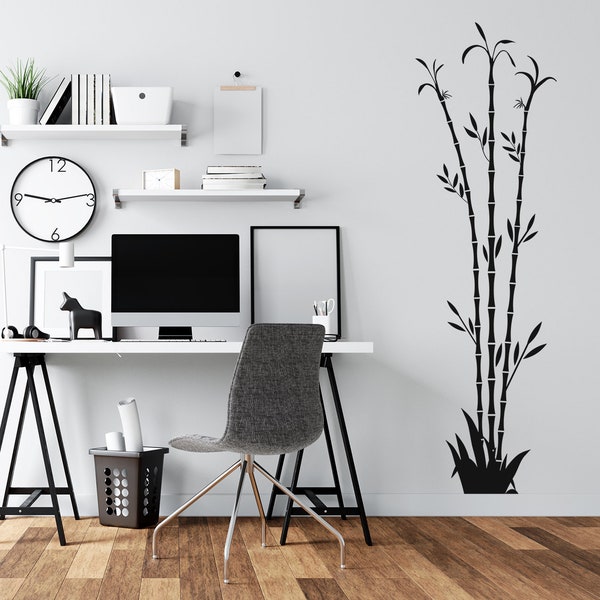 Bamboo Wall Decal Etsy