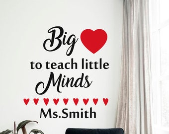 Personalised Teacher wall decal, Classroom wall decal, Teacher wall decal, Vinyl wall decal