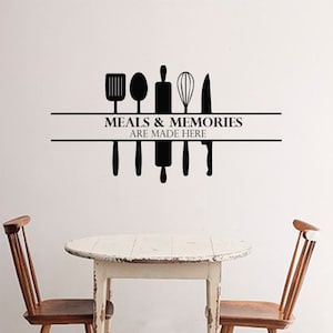 Kitchen wall decal, Family wall decal, Kitchen quote, Kitchen wall stickers