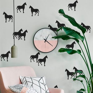 Horses wall decal, Animal wall decal, Horse pattern stickers for kids room