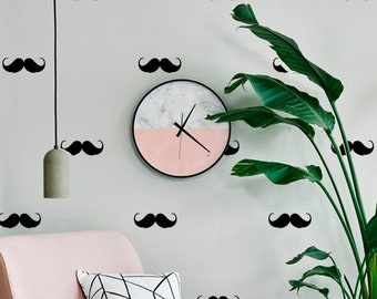 Mustaches wall decal, Mini Mustache stickers, Hipster wall decal