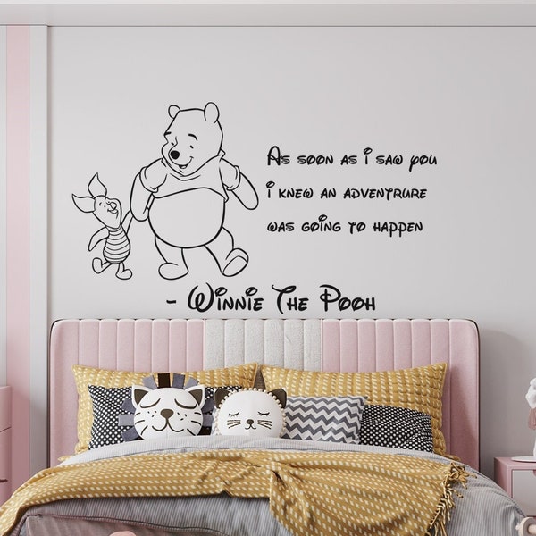 Winnie the Pooh Wall Decal Etsy