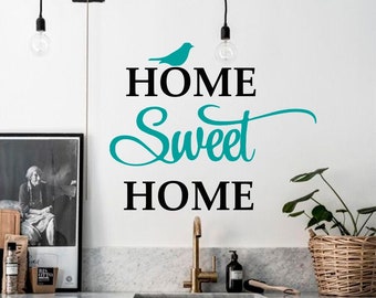 Home Sweet Home Decal, Welcome Wall Decal, Family wall decal, Vinyl wall decals,