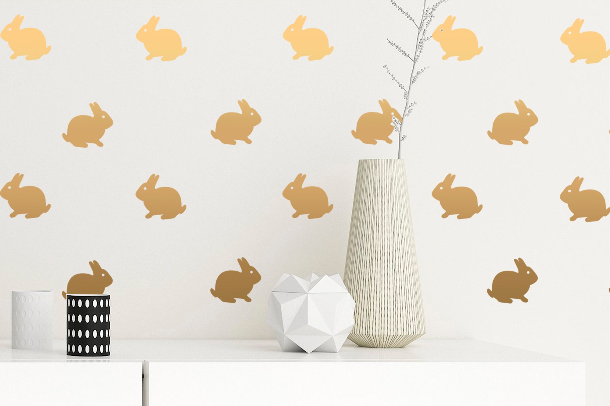 Rabbit Wall Decals Bunny Decals Animals Sticker for Kids Etsy