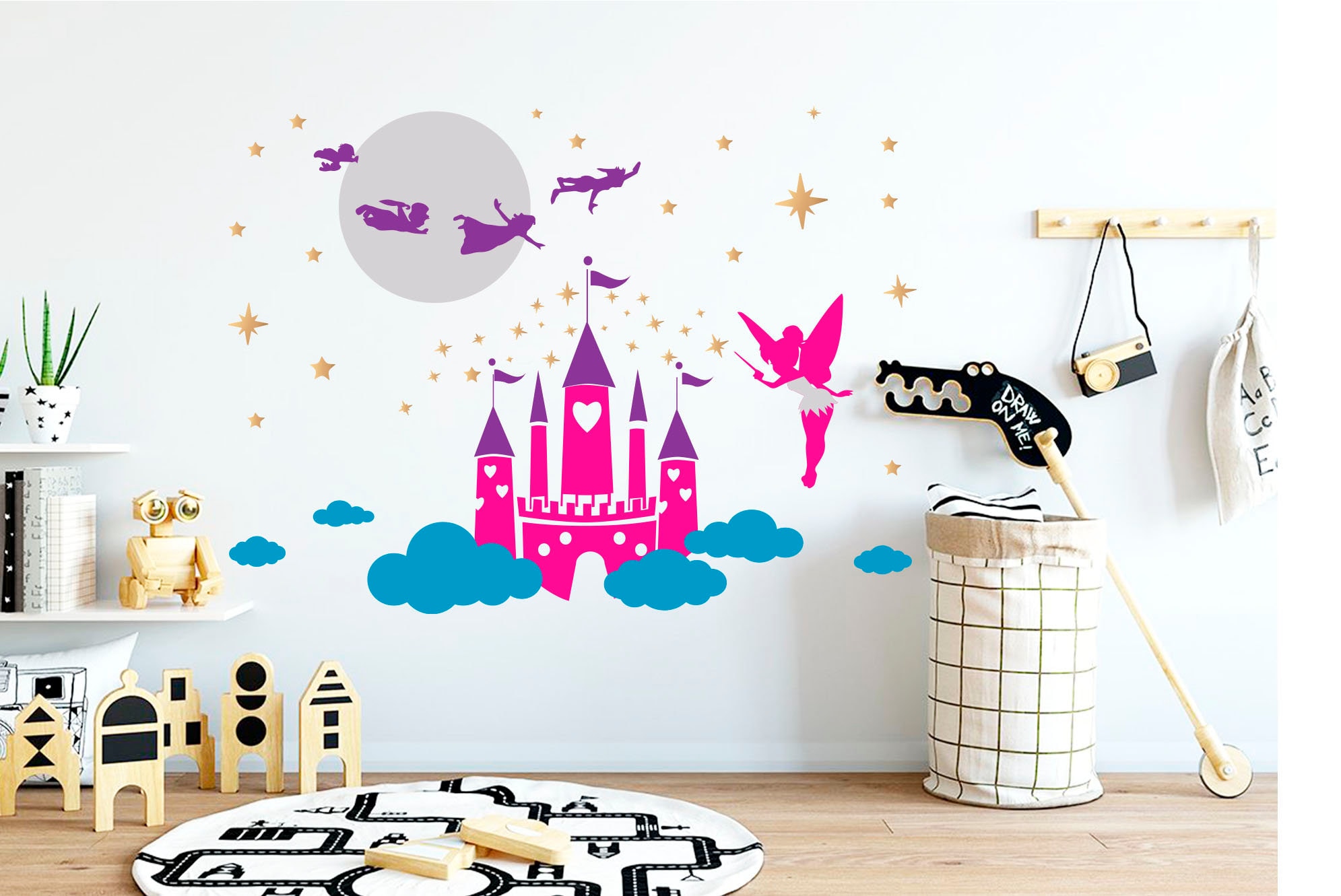 Disney Castle Wall Decal Disney Wall Decals Princess Castle Etsy