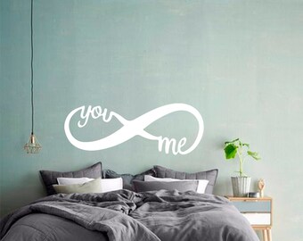Infinity Peace Decal Wall Vinyl Sticker Family Kids Room Mural ...