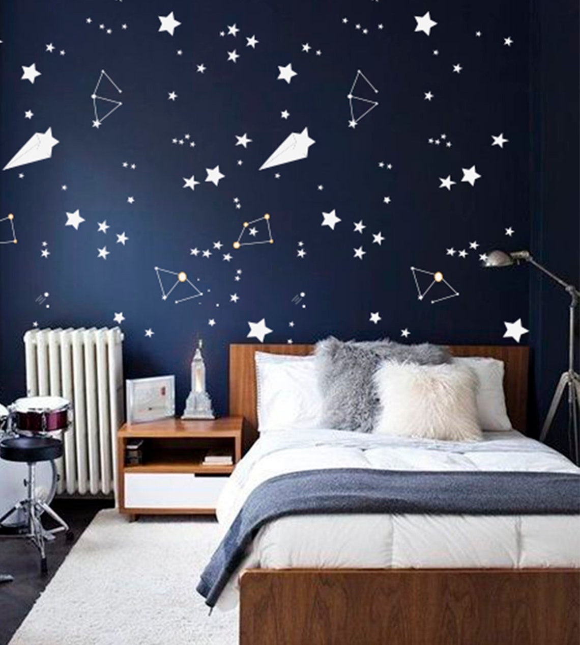 Space Wall Decal Constellation Wall Decals Stars stickers | Etsy