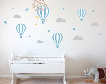 Wandaufkleber Babybär & Schmetterling – Abnehmbar, Vinyl, 84x80 Cm, Für Kinderzimmer