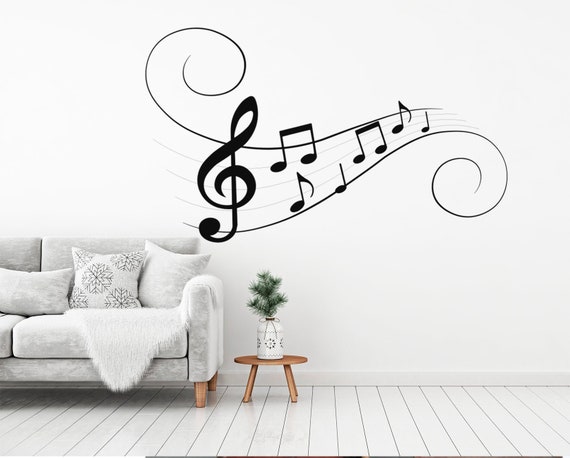 Music Wall Decals Music Notes Wall Decal Piano Notes Sticker -  Sweden