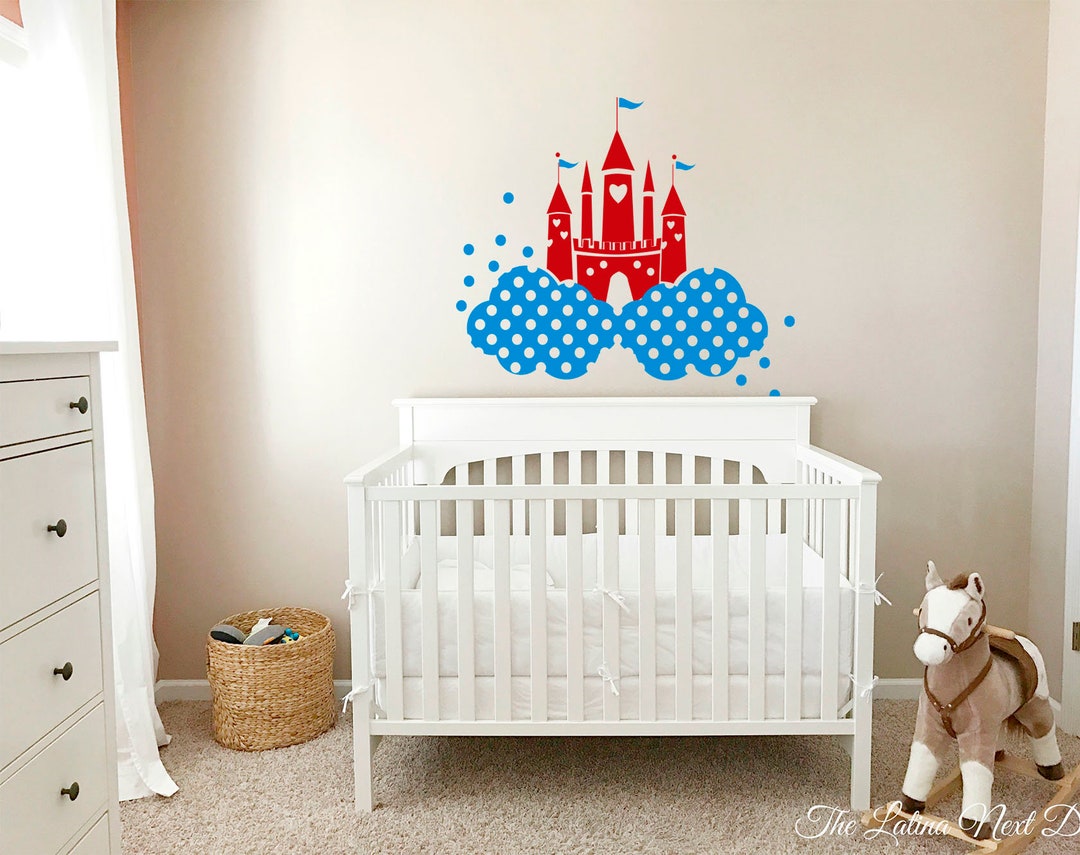 Disney Castle Wall Decal Princess Castle Decal Nursery Wall Etsy