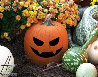 Pumpkin Decals, Halloween Home Decoration, Fall Porch Decor