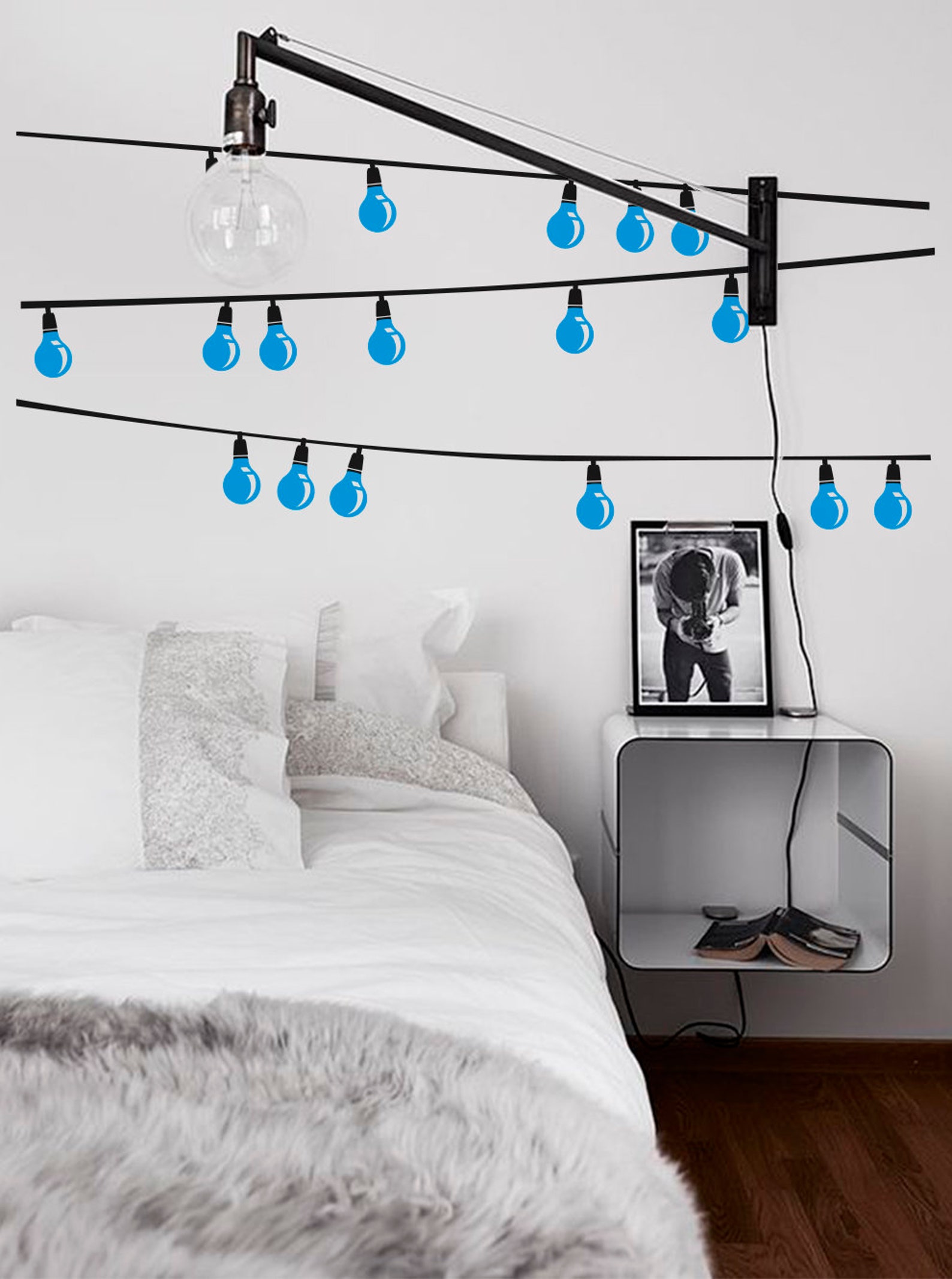 Christmas Lights Decal Window Lights Sticker for Christmas Etsy UK