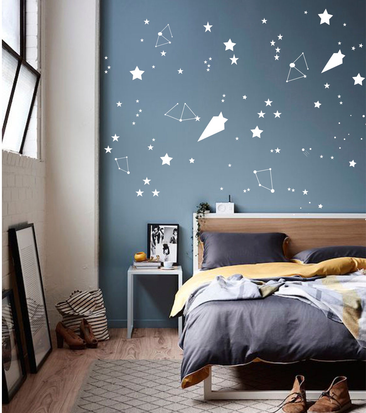 Space Wall Decal Constellation Wall Decals Stars Stickers - Etsy