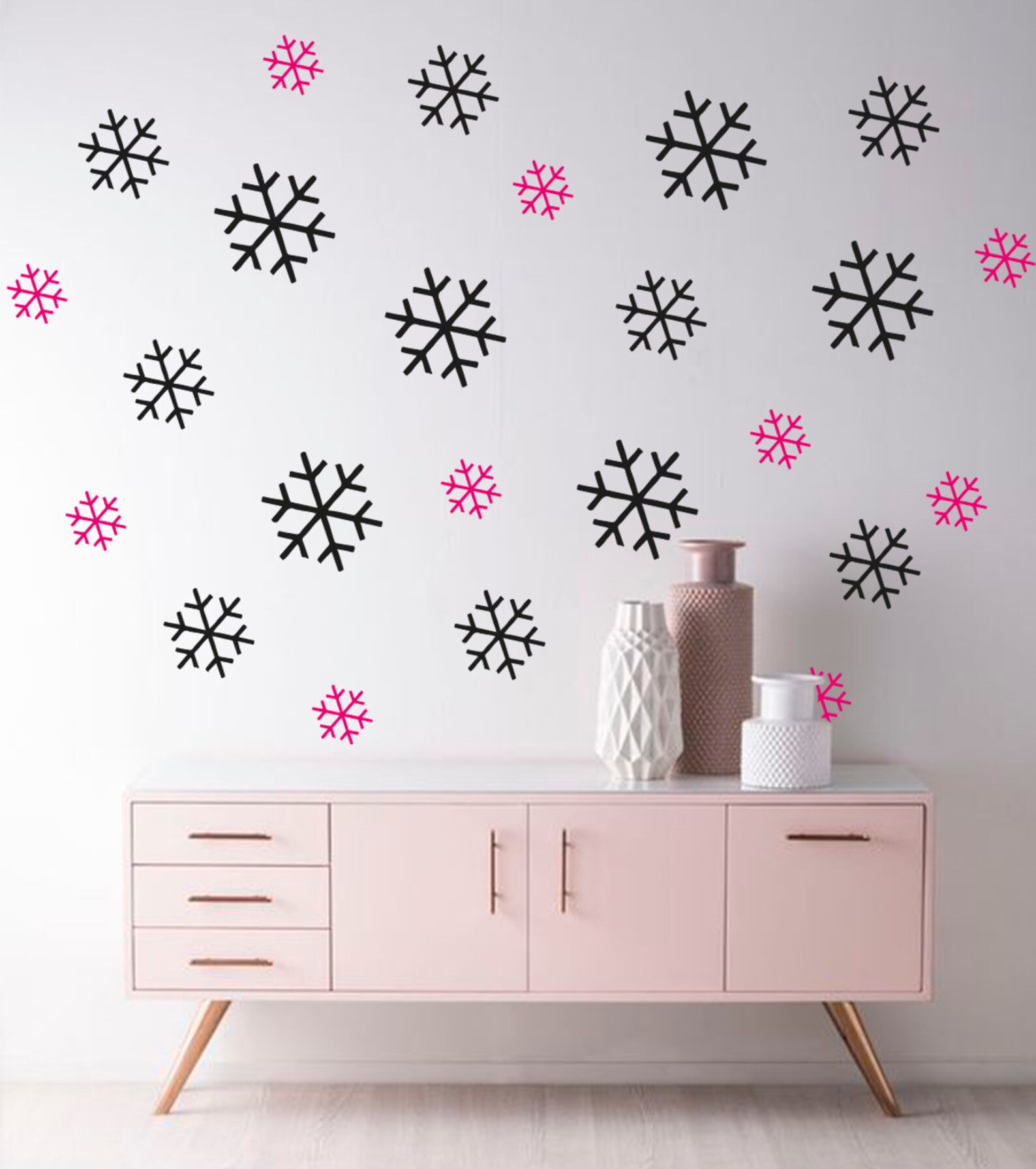 Snowflake Wall Decal Window Vinyl Decals Snowflakes Etsy