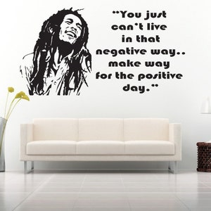 Bob Marley wall decal sticker wallart quote