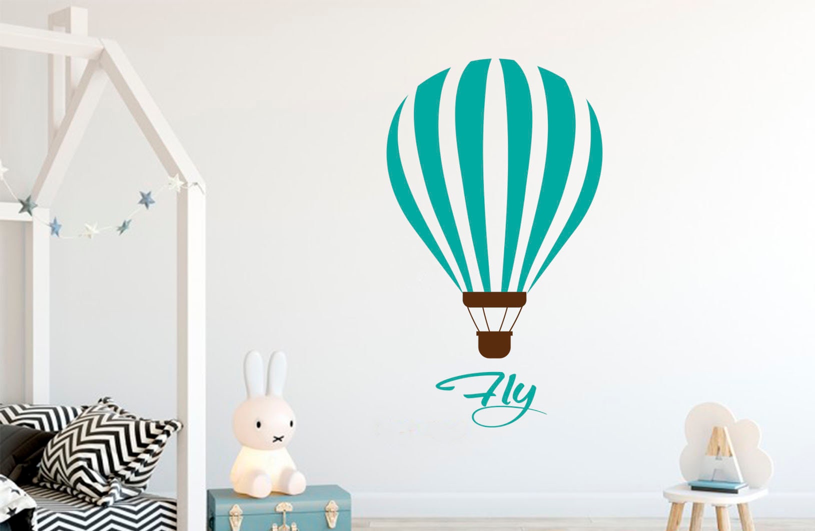 Hot Air Balloon Decal Balloon Sticker Adventure Wall Decal Etsy