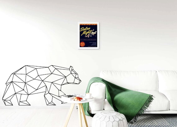 Polar bear wall decal, Vynil sticker wallart, home decoration, nursery wall stickers