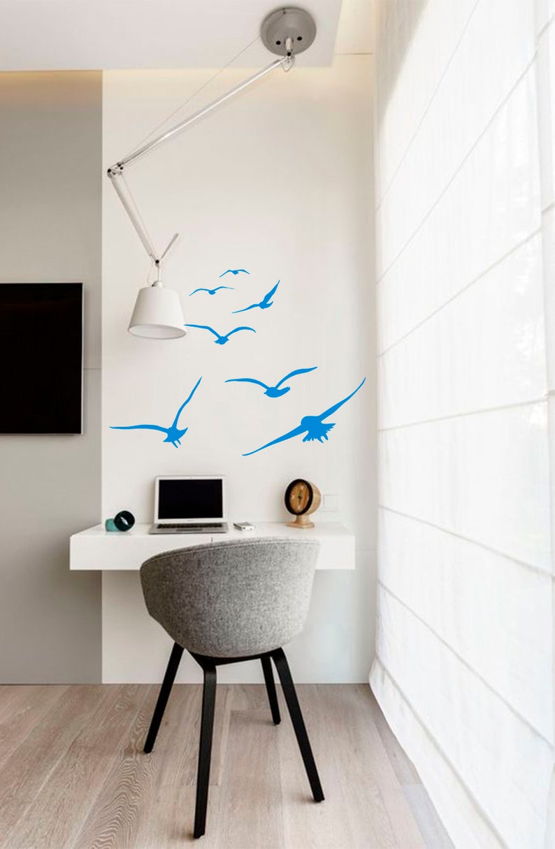 Flying Birds Wall Decals Birds Vinyl Decals Bedroom Stickers Etsy UK