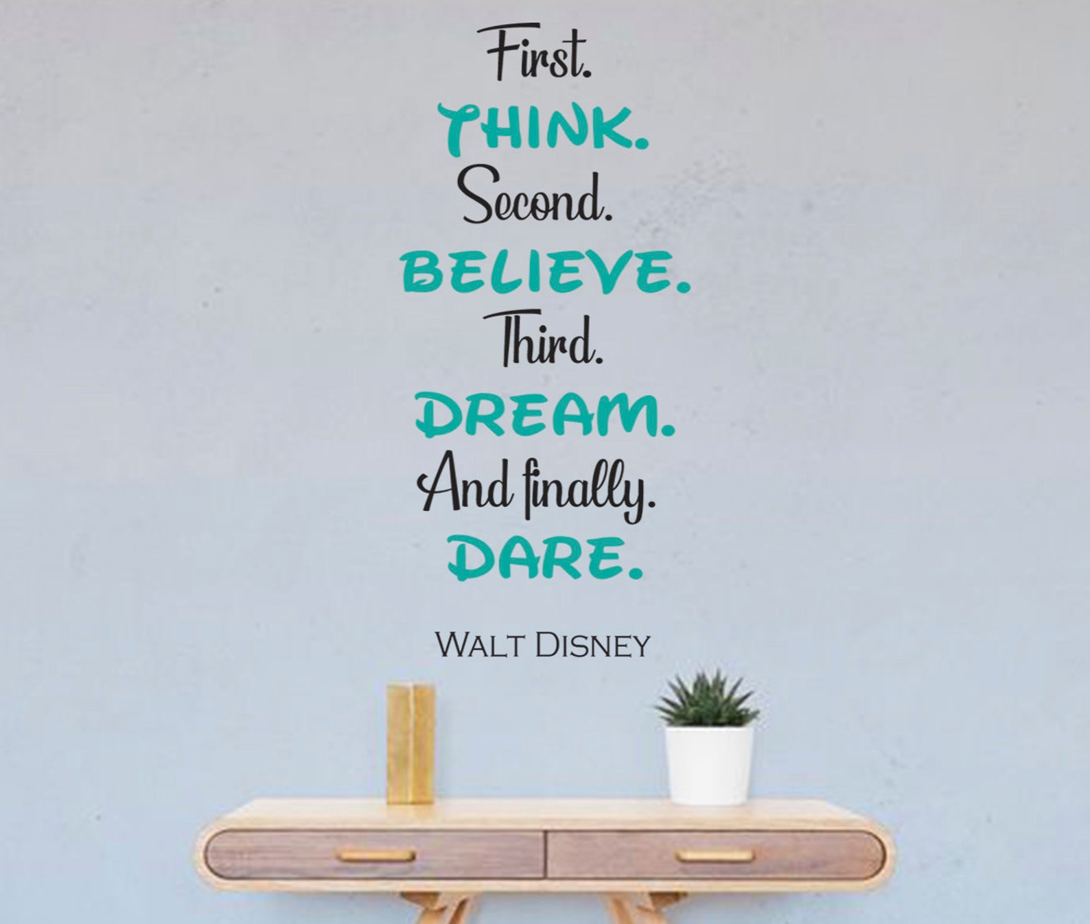 Walt Disney Quote Wall Sticker Office muur sticker Quote