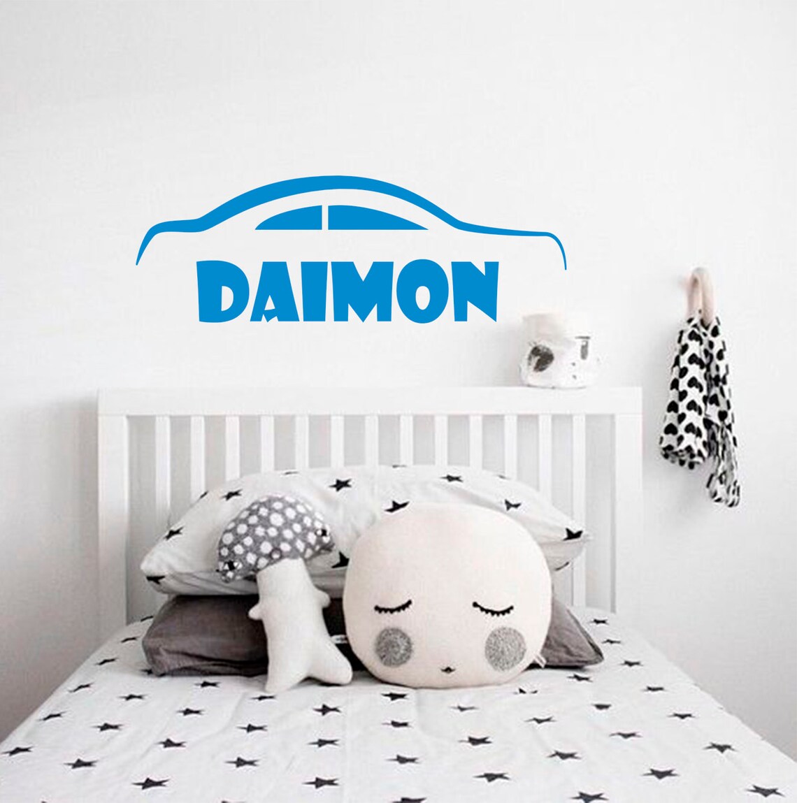Car Wall Decal Personalized Name Decal Boy Name Decal Car Etsy