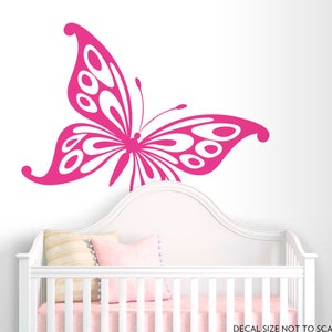 Butterfly wall decal, Nursery wall decal, Girls room decals, Big Butterfly wall sticker