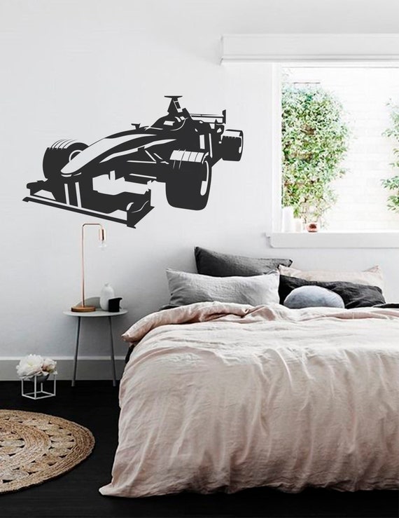 Car Wall Decals Formula 1 Vinyl Decal Race Car for Boy Room | Etsy