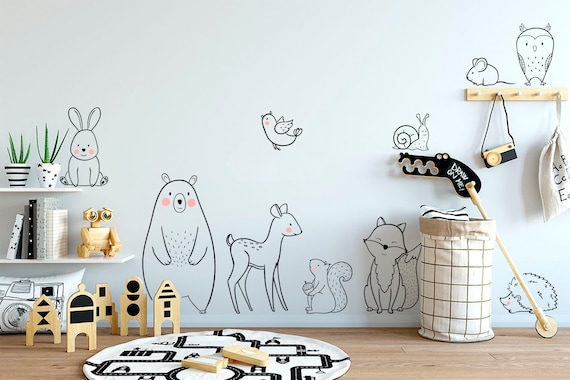 Woodland wall stickers online