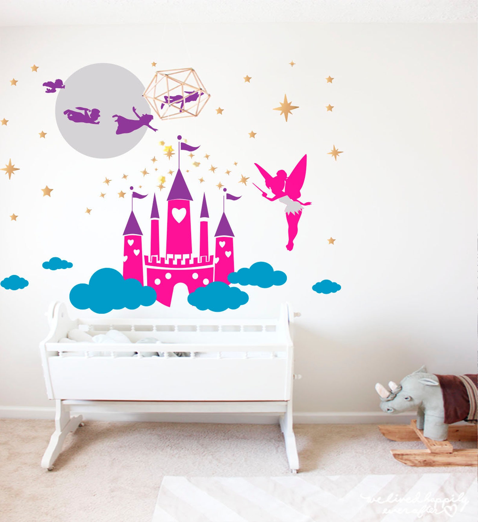 Disney Castle Wall Decal Disney Wall Decals Princess Castle Etsy