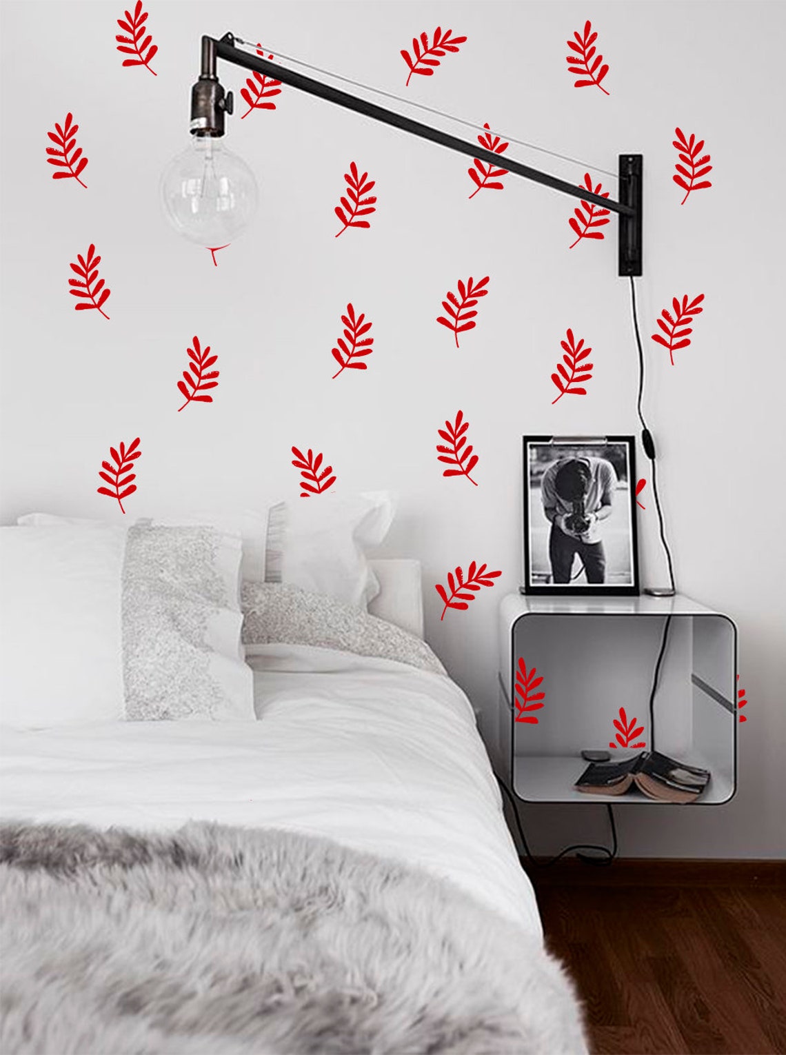 Autumn Leaves Decal Gold Leaves Wall Decal Nature Wall Etsy UK