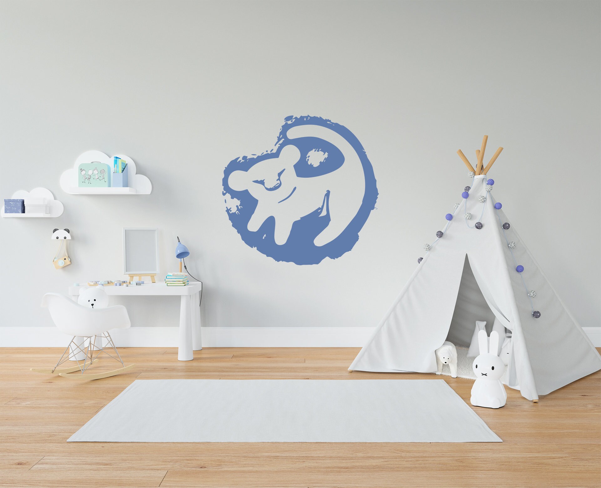 Lion King Wall Decal Disney Wall Decal Baby Boy Nursery Etsy