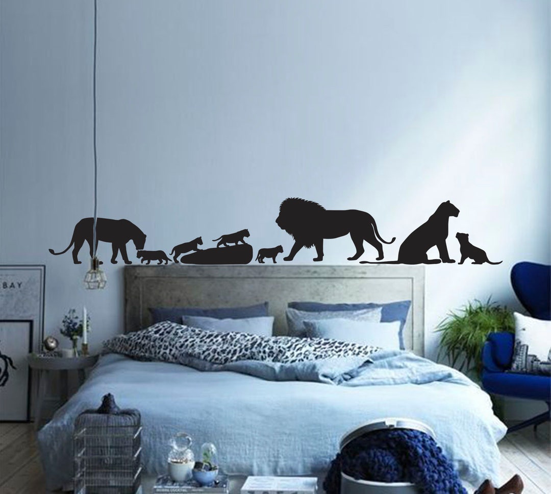 Lion King Wall Decal, Family Wall Decal, Lion Wall Sticker, Bedroom ...