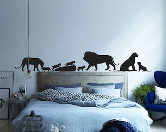 Lion King wall decal, Family wall decal, Lion wall sticker, Bedroom wall decal