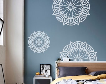 Mandala Wall Decal, Boho wall decals, Yoga wall Decals, Yoga sticker decal, Mandala sticker