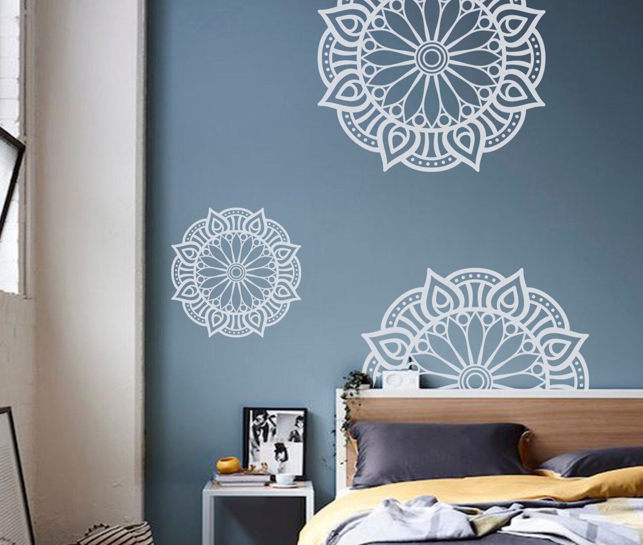 Mandala Wall Decal Boho Wall Decals Yoga Wall Decals Yoga - Etsy UK