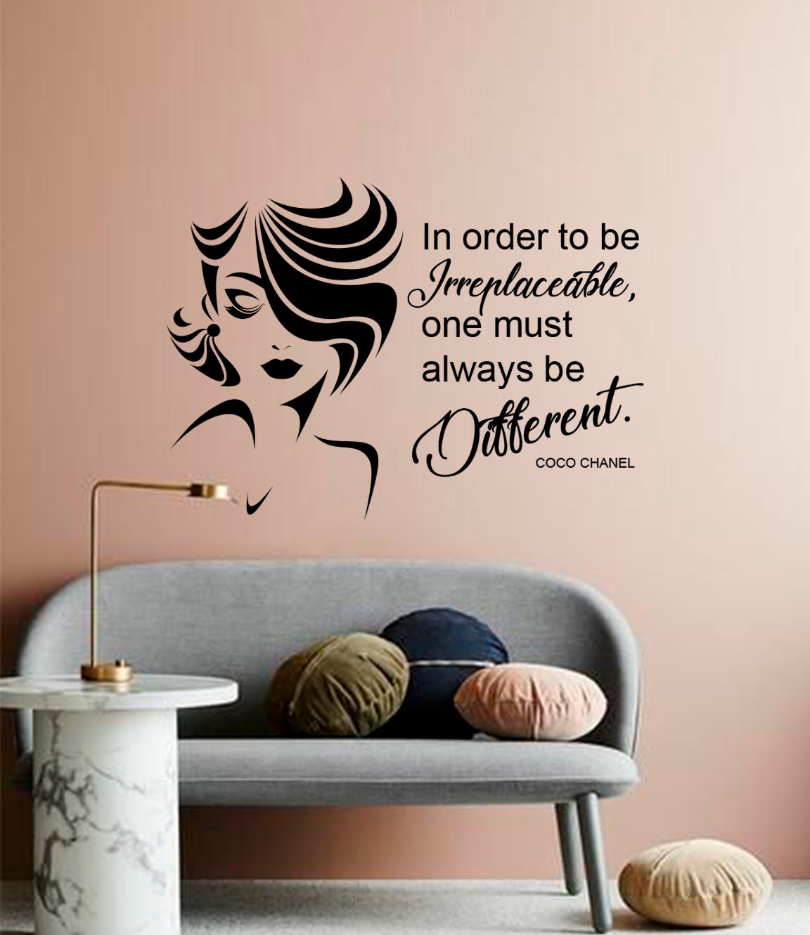 Coco Chanel Quote Wall Decal Chanel Sticker Beauty Salon 