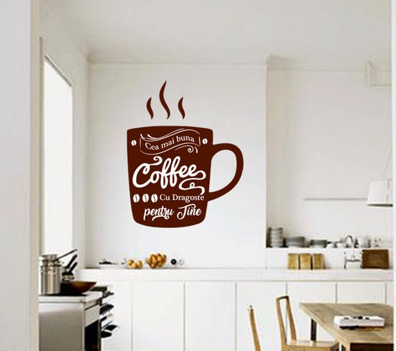 Sticker Tasse à Café - Décoration murale pour la cuisine