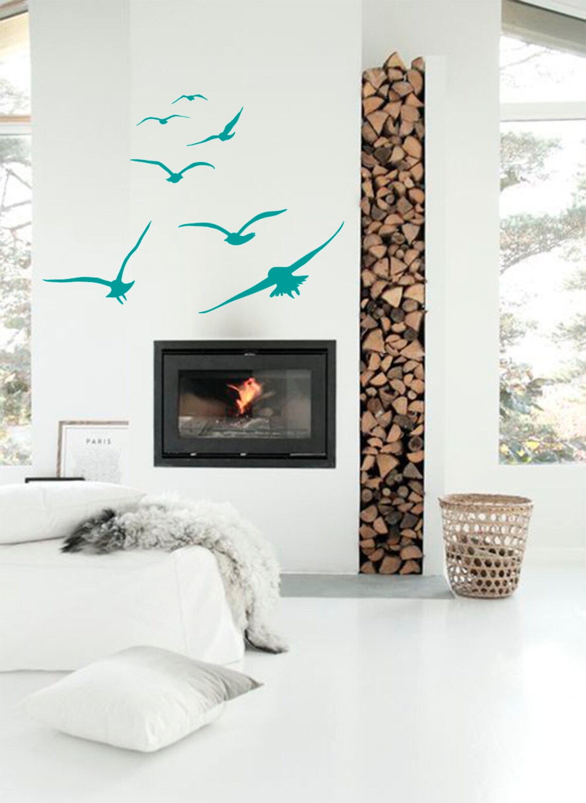 Flying Birds Wall Decals Birds Vinyl Decals Bedroom Stickers - Etsy UK