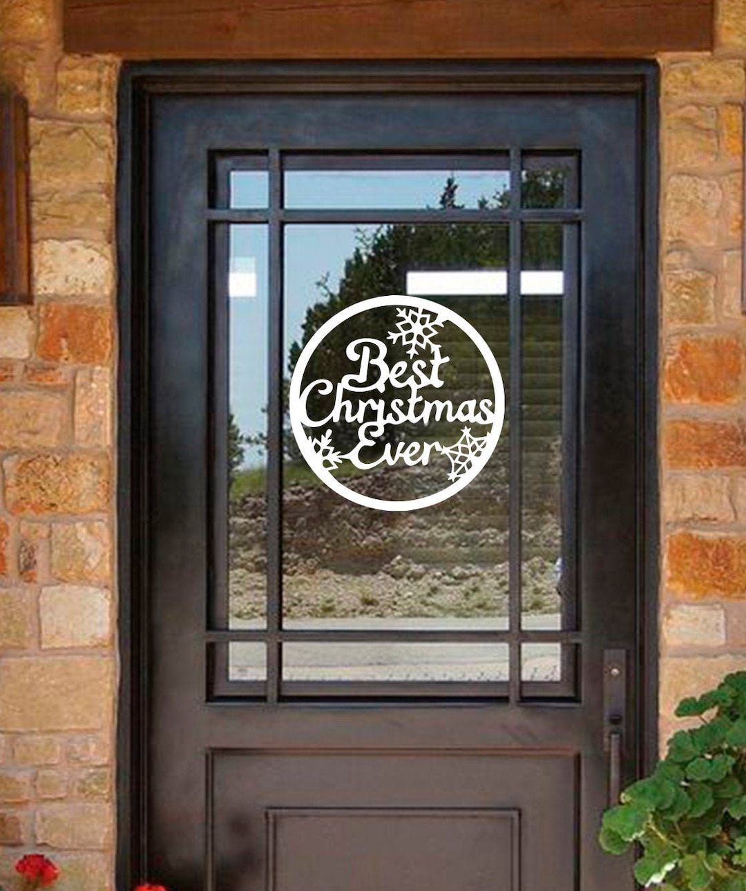 Best Christmas Wall Decal, Christmas Decals, Window Decal, Door