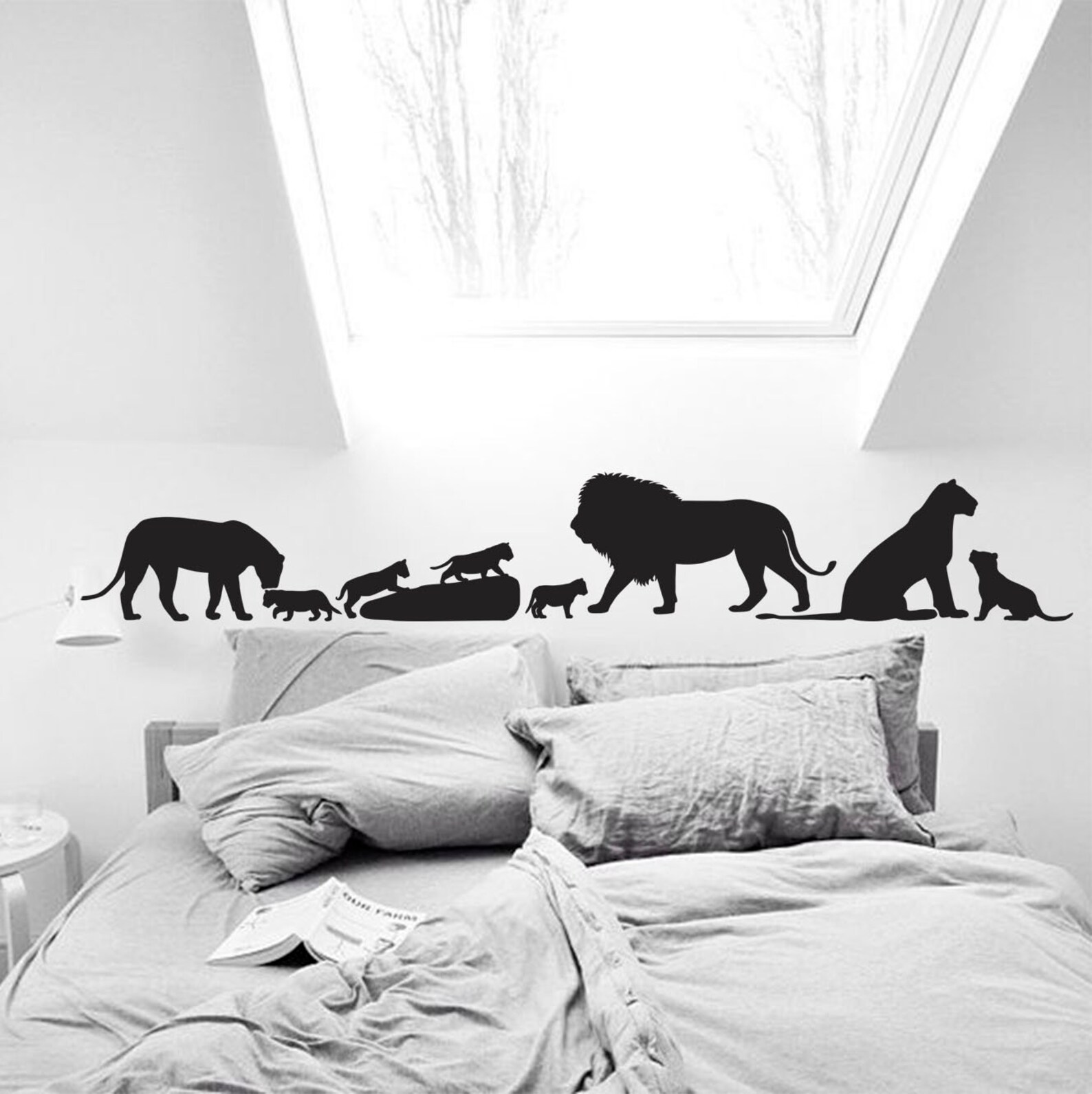 Lion King Wall Decal, Family Wall Decal, Lion Wall Sticker, Bedroom ...