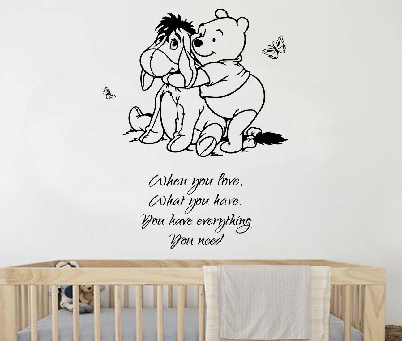 Winnie the Pooh Decal Quote Wall Decal Disney Stickers for Etsy