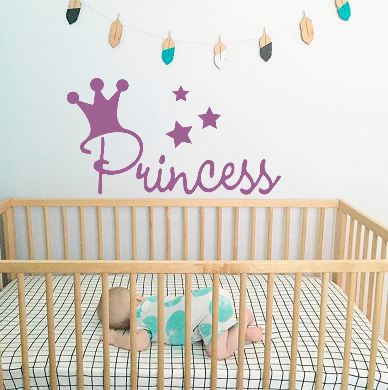 Princess Wall Decal Girl Nursery Decals Baby Girl Room | Etsy