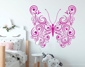 Butterfly wall decal, Nursery decal, Girls room decal,  Big Butterflies sticker for kids room decor