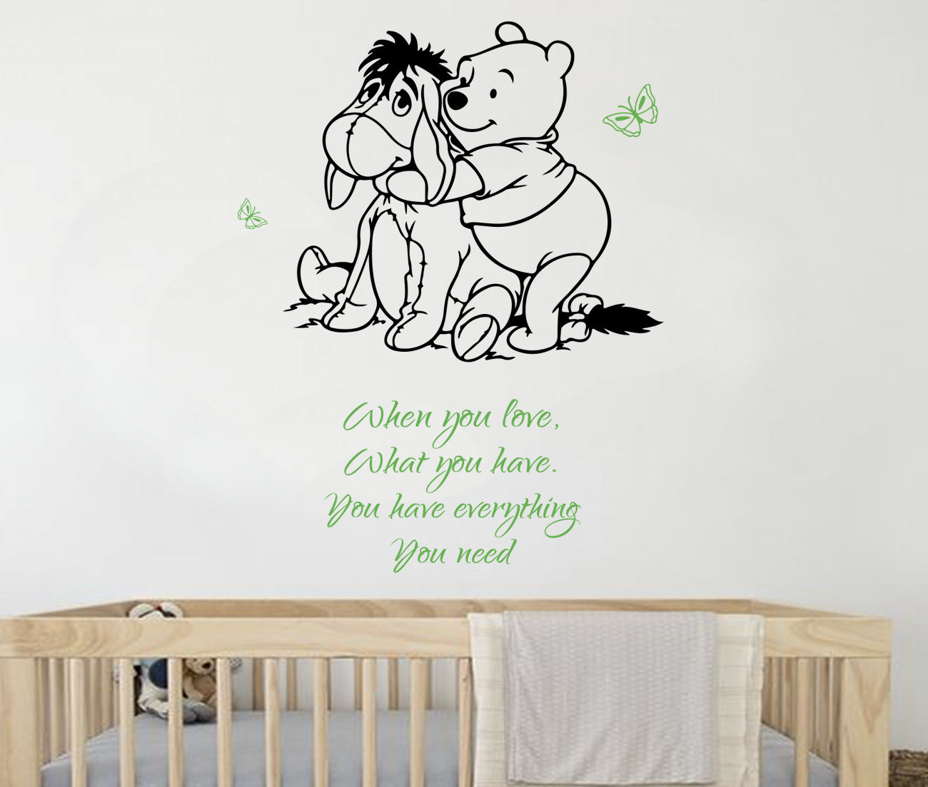 Winnie the Pooh Decal Quote Wall Decal Disney Stickers for Etsy