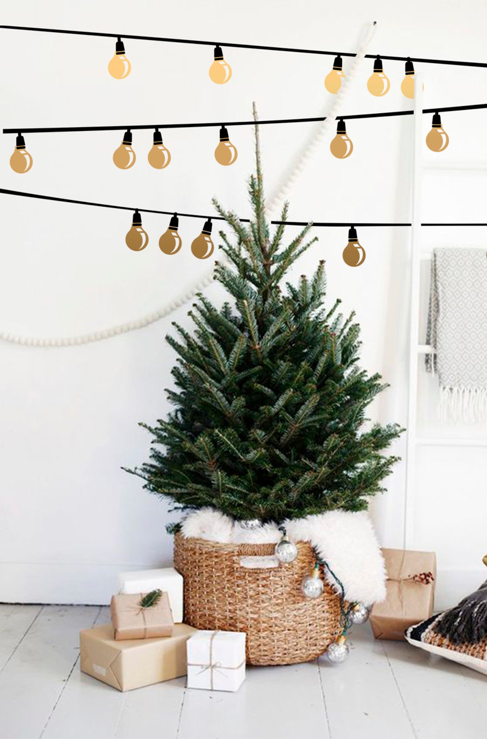 Christmas Lights Decal Window Lights Sticker for Christmas Etsy UK